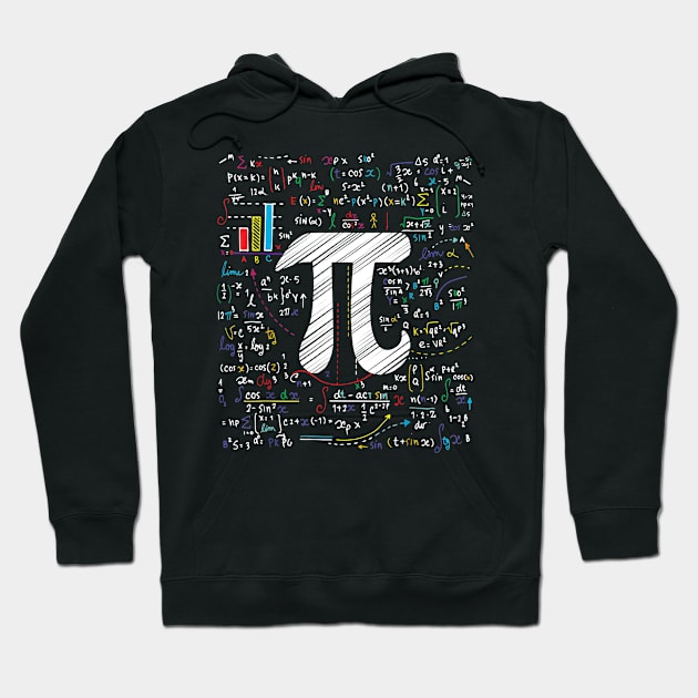 Pi Day Math Equation T-Shirt Math Teacher Student Geek Gifts Hoodie by Kamarn Latin